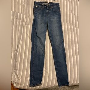 Madewell skinny jeans dark wash